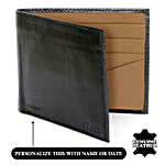 Men's Bi-Fold Black & Chestnut Wallet