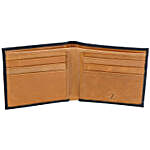 Men's Bi-Fold Black & Tan Wallet