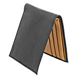 Men's Bi-Fold Black & Tan Wallet