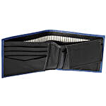 Men's Bi-Fold Blue & Black Wallet