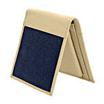 Men's Bi-Fold Blue & White Wallet