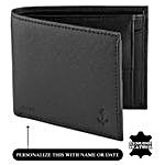Men's Bi-Fold Leather Black Wallet