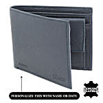 Men's Bi-Fold Navy Blue Wallet
