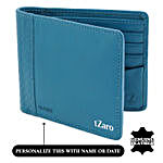 Men's Bi-Fold Turquoise Wallet