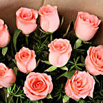 10 Pink Roses & Ferrero Rocher