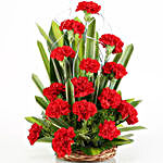 15 Regal Carnations Basket