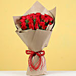 Majestic 24 Red Roses in Brown Paper