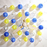 Colourful Balloons Decor- Silver, Yellow & Blue