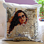 Personalised Magical Sequin Cushion For Her