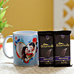 Personalised Mug & Bournville Dark Chocolates