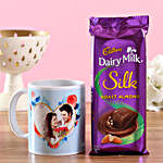 Personalised Mug & Silk Almond Combo