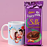 Personalised Mug & Silk Almond Combo