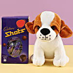 Adorable Dog Soft Toy & Cadbury Shots