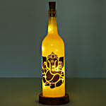 Lord Ganesha Yellow LED Bottle Lamp