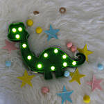 Green Dinosaur LED Lamp