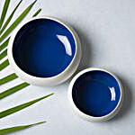 Navy Blue Wok Bowls Set