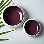 Purple Wok Bowls Set