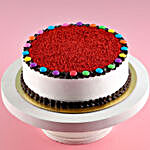 Red Velvet Gems Cake- 1 Kg Eggless
