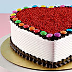 Hearty Red Velvet Gems Cake Half Kg