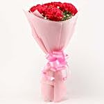 Beautiful 16 Pink Carnations Bouquet