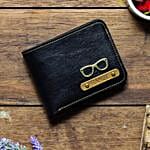 Personalised Black Mens Wallet