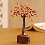 Carnelian Gemstone Wishing Tree 7.5"