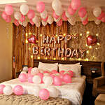 Rose Gold Birthday Theme Balloon Décor
