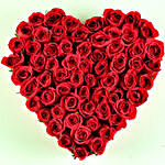 Beautiful Heart Shaped Roses Arrangement
