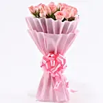 Endearing 20 Pink Roses Bouquet