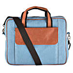 Personalised Denim Blue Portfolio Sling Bag