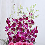 Roses & Orchids Vase