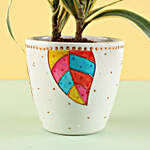 Song of India in Hand Painted Planter