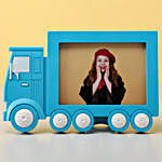 Personalised Blue Truck Photo Frame