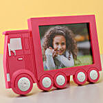 Personalised Pink Truck Photo Frame