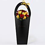Red & Yellow Roses Black FNP Sleeve