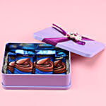 Purple Tin Box Of LuvIt Luscious Chocolates