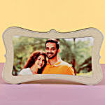 Personalised Off White Wooden Photo Frame