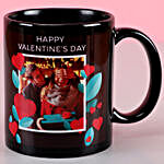 Sweetly Romantic Black Personalised Mug