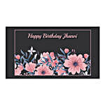 Personalised Floral Chocolate Bar