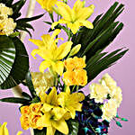 Arrangement Of Bright Yellow Flowers