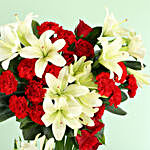 Red White Flowers Arrangement