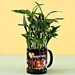 Lucky Bamboo In Black Personalised Love Mug