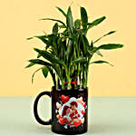 Lucky Bamboo In Love Personalised Mug