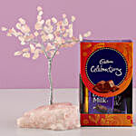 Beautiful Rose Quartz Wish Tree & Cadbury