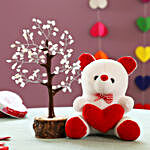 Rose Quartz Wish Tree & Teddy Bear