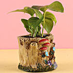 Resin Potted Money Plant