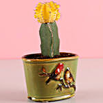 Ceramic Potted Moon Cactus