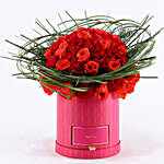 Love In The Air Red Roses Arrangement