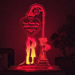 Couple In Love Personalised LED Lamp- Red