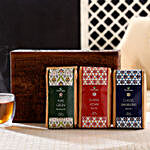 Black & Green Tea in Wooden Gift Box